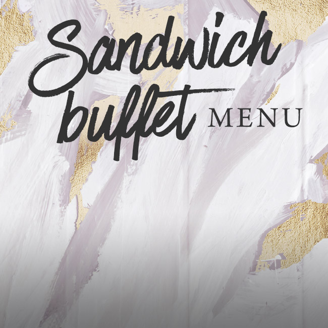 Sandwich buffet menu at The Barnt Green Inn